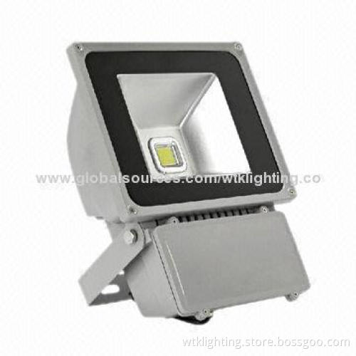 80W LED Floodlights with Toughened Glass Cover and 50,000 Hours Lifespan